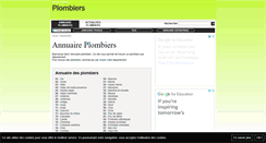Desktop Screenshot of annuaire-plombiers.net