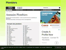 Tablet Screenshot of annuaire-plombiers.net
